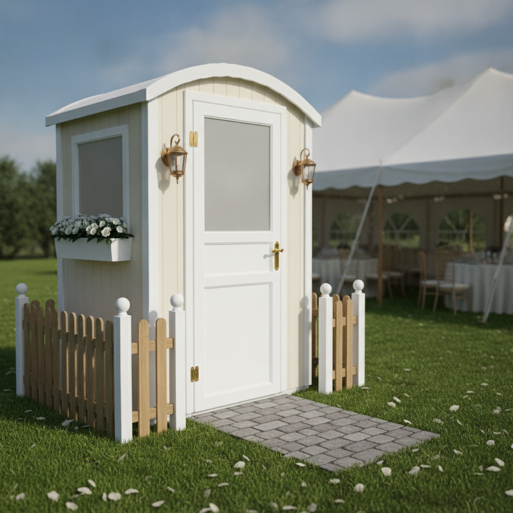 Wedding Portable Toilet Rental - no people and no text