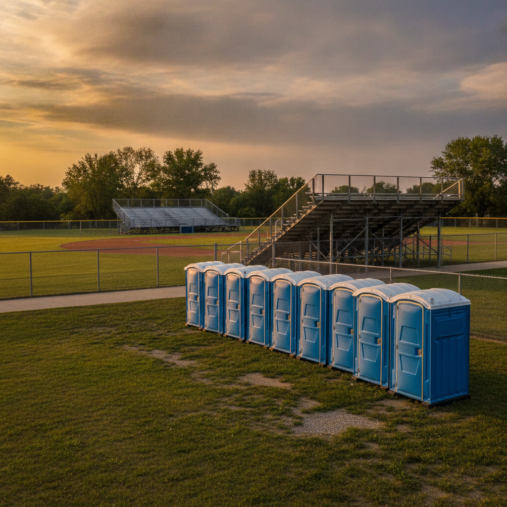 Sporting Event Portable Toilet Rental - no people and no text