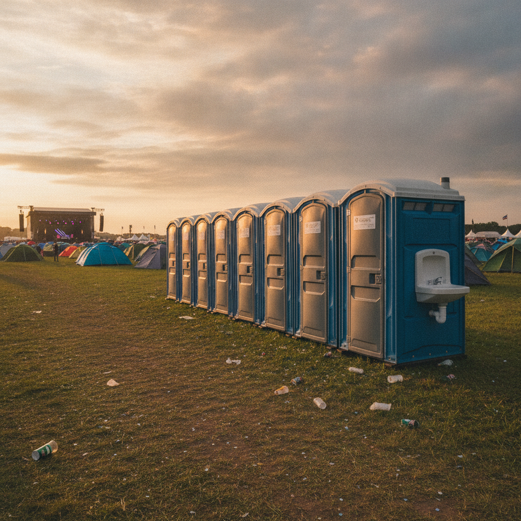 Festival Portable Toilet Rental - no people and no text