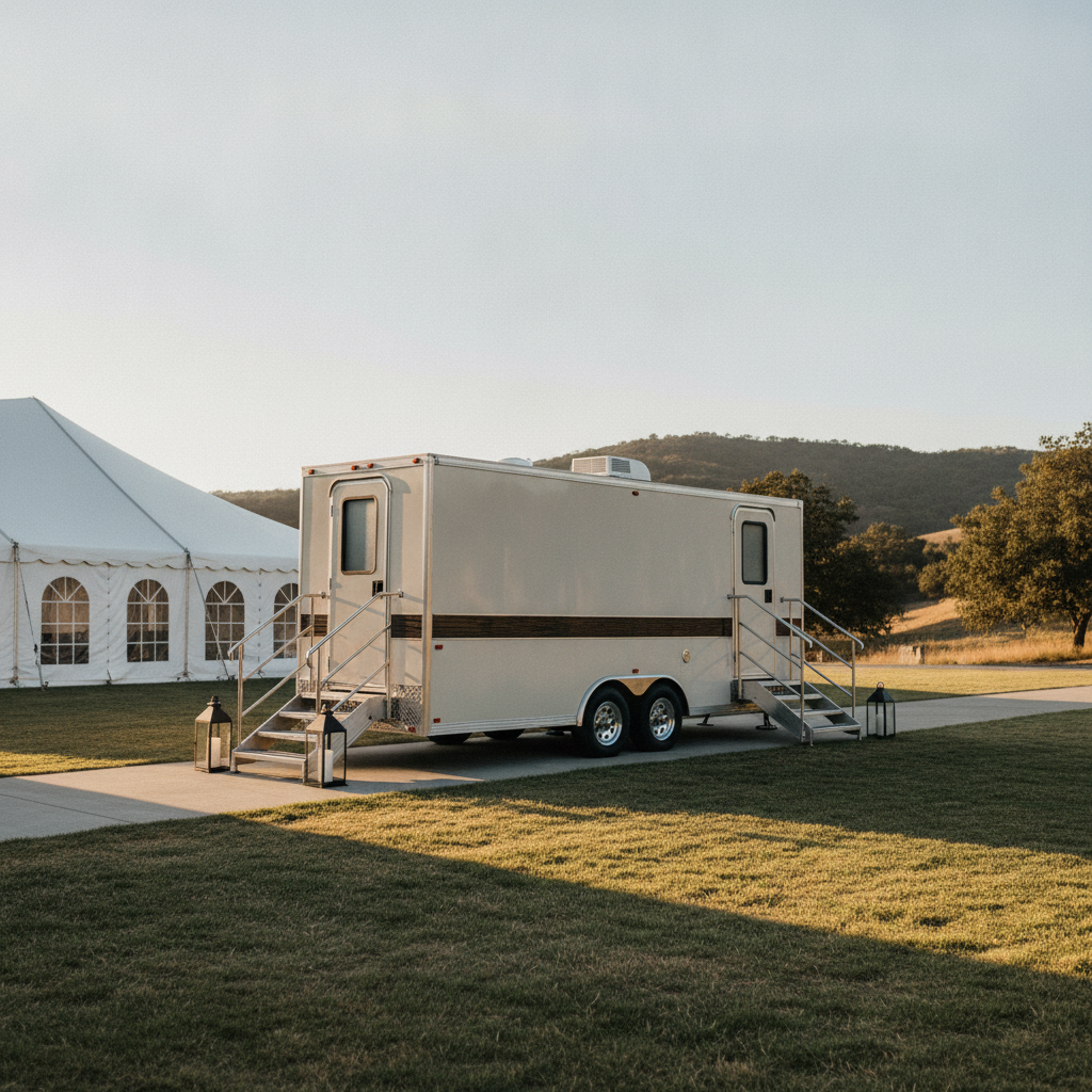 Mobile Event Restroom Rental - no people and no text