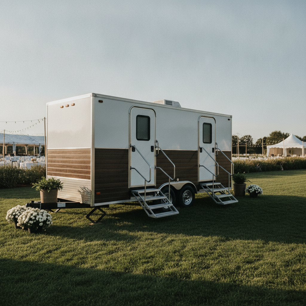 Mobile Event Restroom Rental - no people and no text