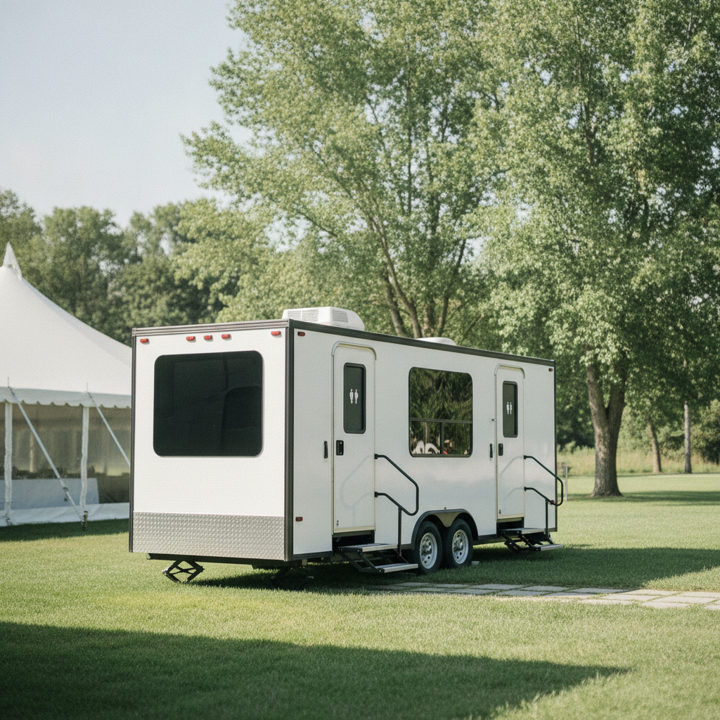 Mobile Event Restroom Rental - no people and no text