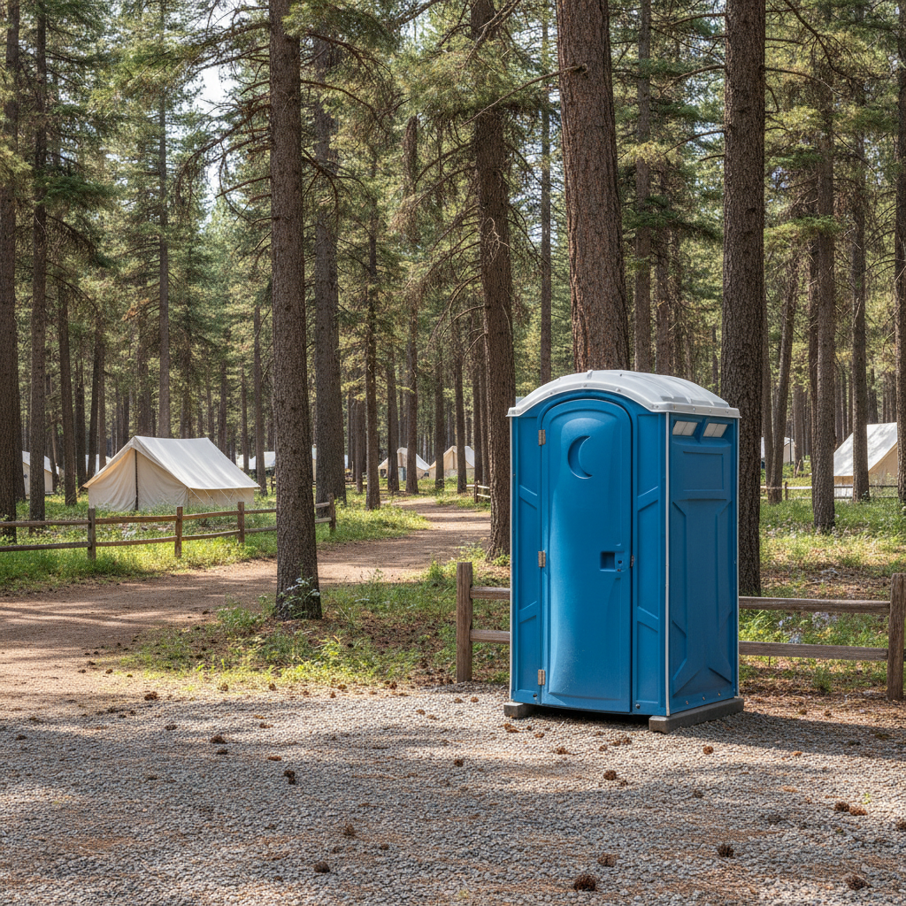 Campground Portable Toilet Rental - no people and no text