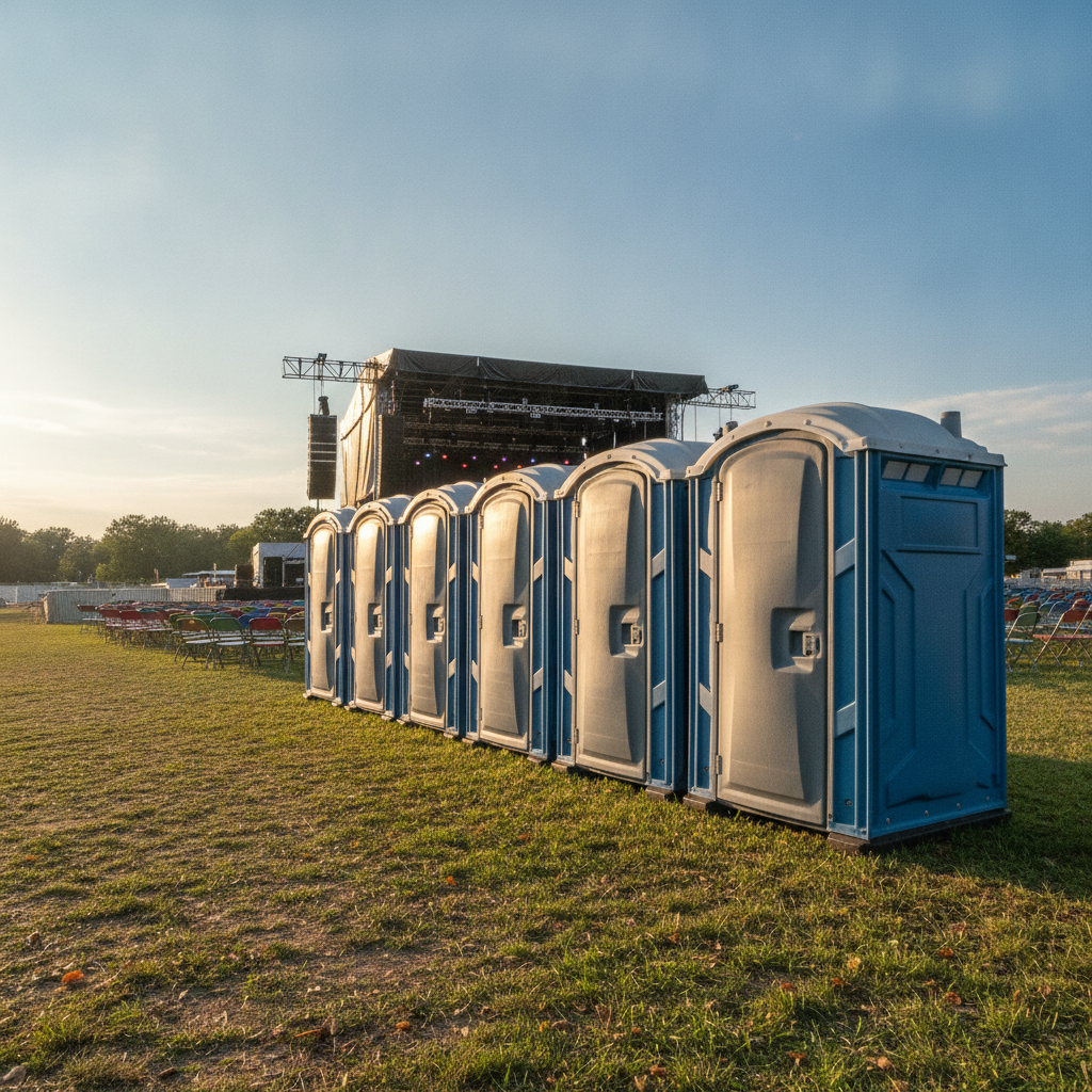 Concert Portable Toilet Rental - no people and no text