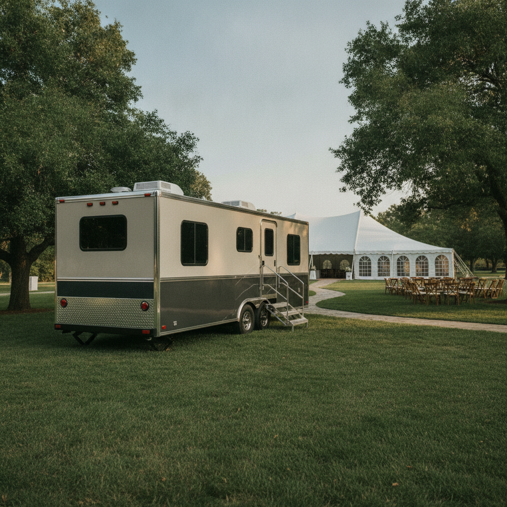 Mobile Event Restroom Rental - no people and no text